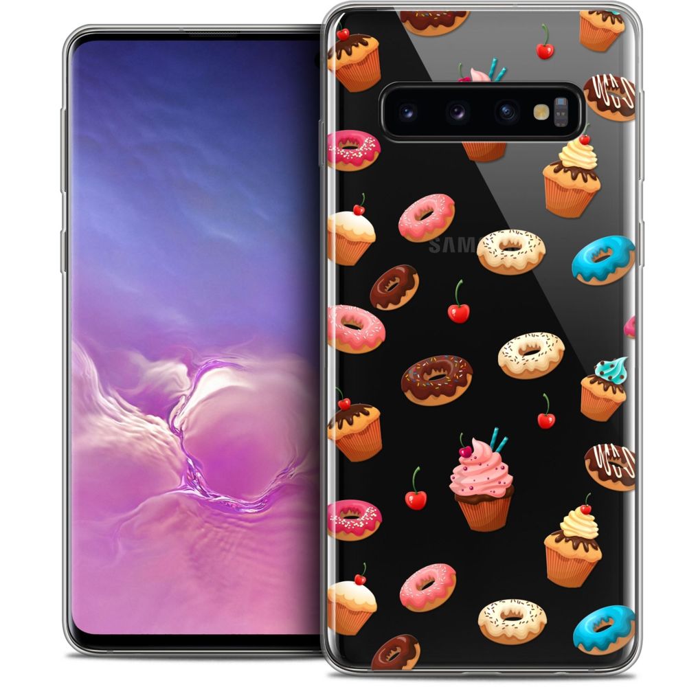 Caseink - Coque Housse Etui Pour Samsung Galaxy S10 (6.1 ) [Crystal Gel HD Collection Foodie Design Donuts - Souple - Ultra Fin - Imprimé en France] - Coque, étui smartphone