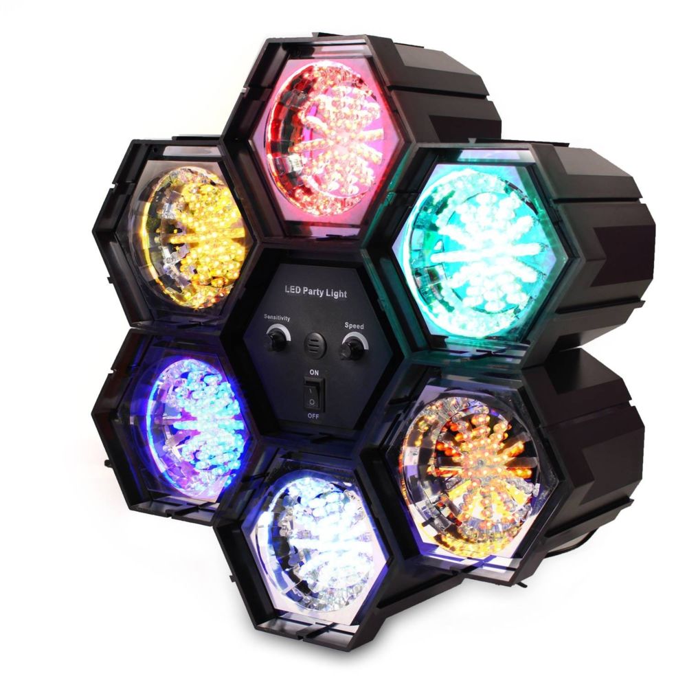 Soundlab - Jeu de lumière chenillard à 6 couleurs G005JA - Effets à LED