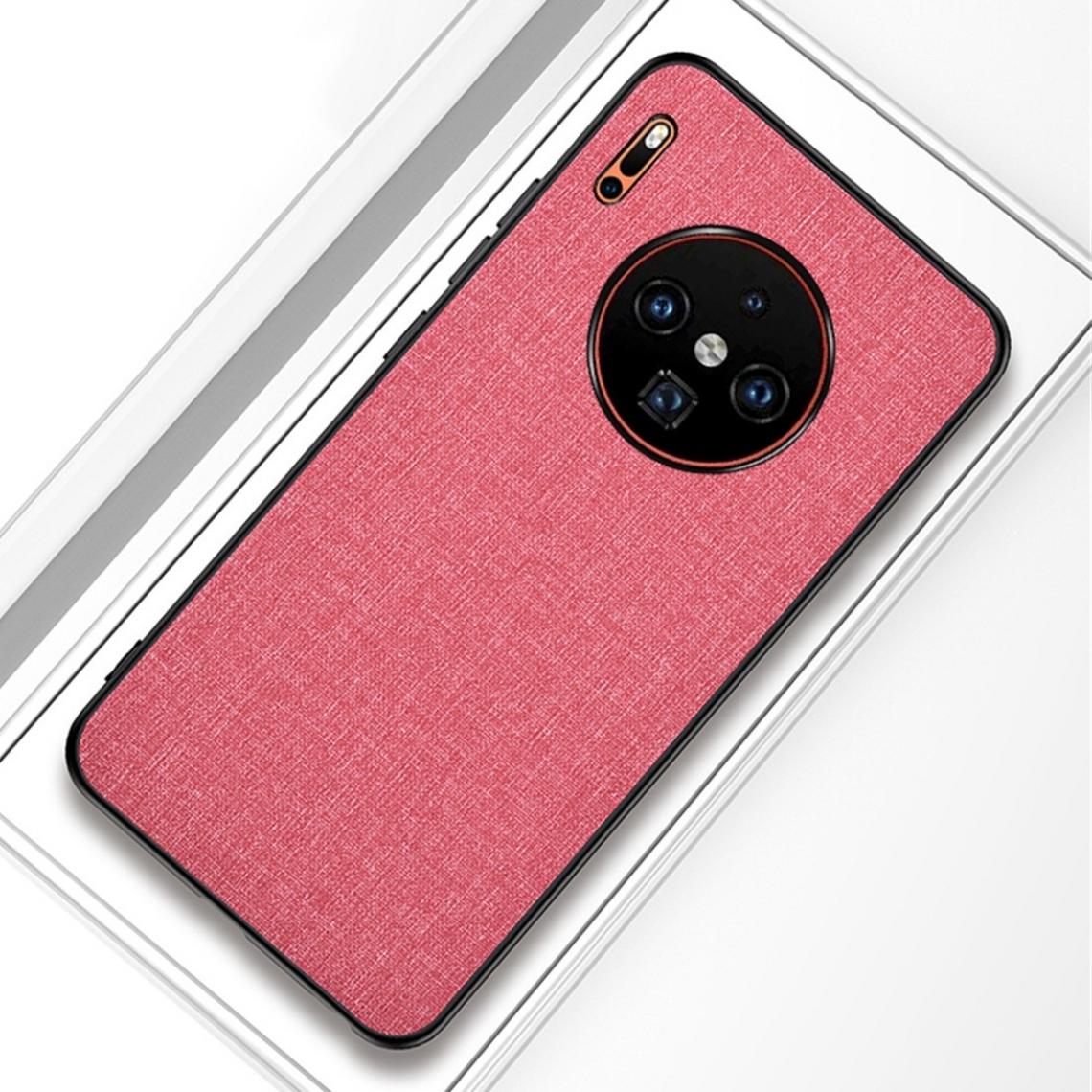 Wewoo - Housse Étui Coque Pour Huawei Mate 30 Pro Antichoc Texture PC + TPU Rose - Coque, étui smartphone