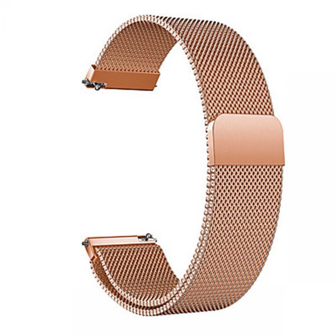 Phonecare - Bracelet Milanese Loop Fermoir Magnétique pour Xiaomi MiBro Air Watch - Rose - Autres accessoires smartphone