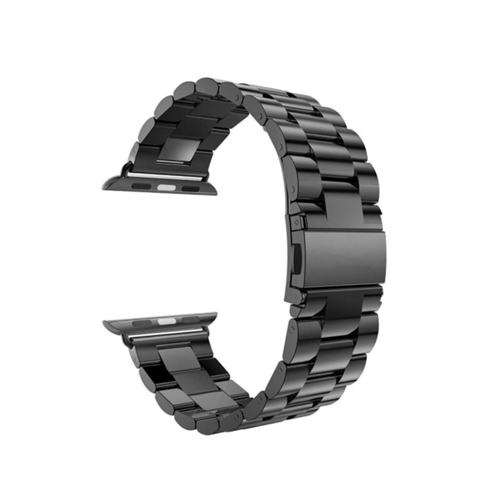 marque generique - YP Select Bracelet de montre, bracelet de montre-bracelet de remplacement en acier inoxydable pour montre Apple Watch série 4 noir 40mm - Bracelet connecté