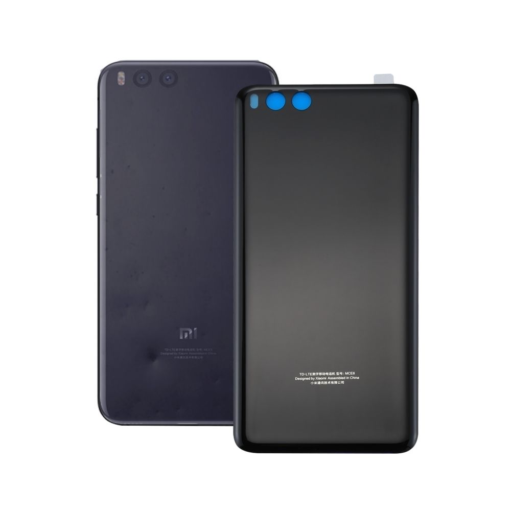 Wewoo - Coque arrière noir pièce détachée pour Xiaomi Mi Note 3 couvercle de la batterie avec adhésif - Coque, étui smartphone