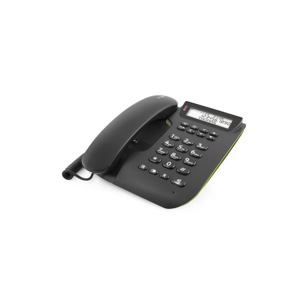 Doro - Téléphone filaire DORO Comfort 3000 Noir - Téléphone fixe filaire