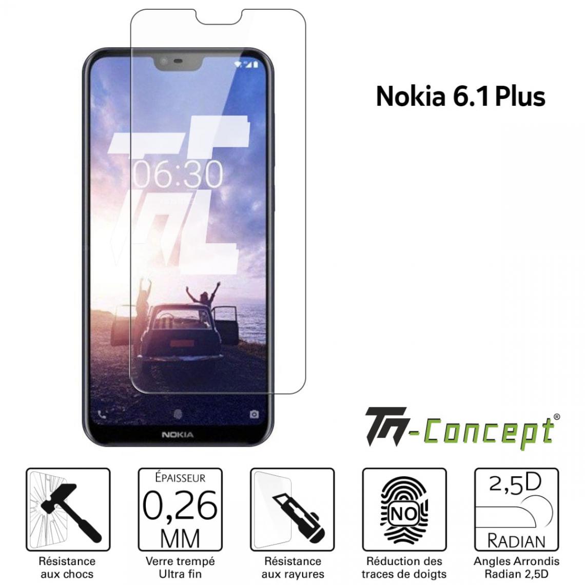 Tm Concept - Verre trempé - Nokia 6.1 Plus - TM Concept® - Protection écran smartphone