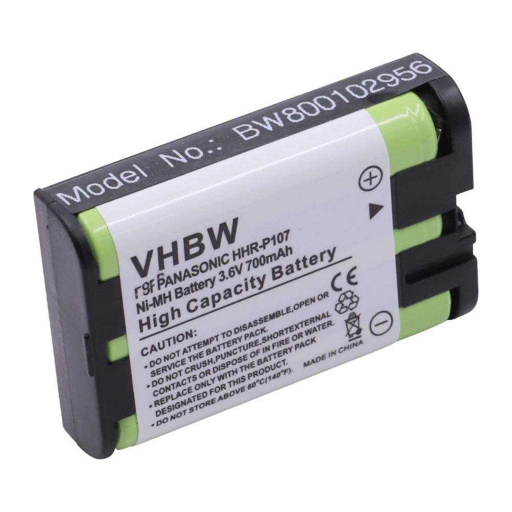 Vhbw - vhbw NiMH batterie 700mAh (3.6V) pour téléphone fixe sans fil radioshack 23-479, 23.479, 2300479 - Batterie téléphone