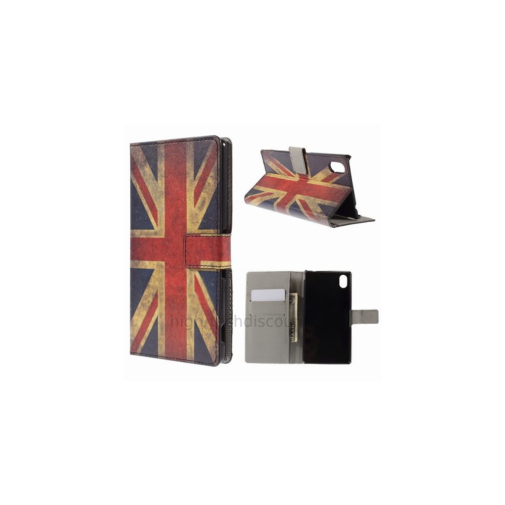 Htdmobiles - Housse etui coque pochette portefeuille PU cuir pour Sony Xperia M4 Aqua + film ecran - UK - Autres accessoires smartphone