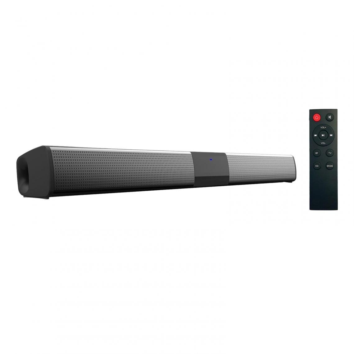 Universal - Haut-parleur Bluetooth noir/haut-parleur de télévision, haut-parleur subwoofer, adapté pour la télévision/jeux à distance ; - Hauts-parleurs