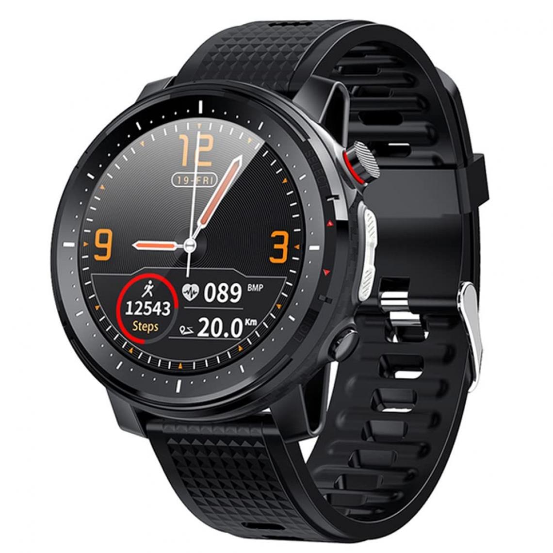 Chronotech Montres - Chronus Smart Watch Bluetooth Sports Bracelet IP68 Waterproof Men Women Touch Screen Watch Fitness Trackers(black) - Montre connectée