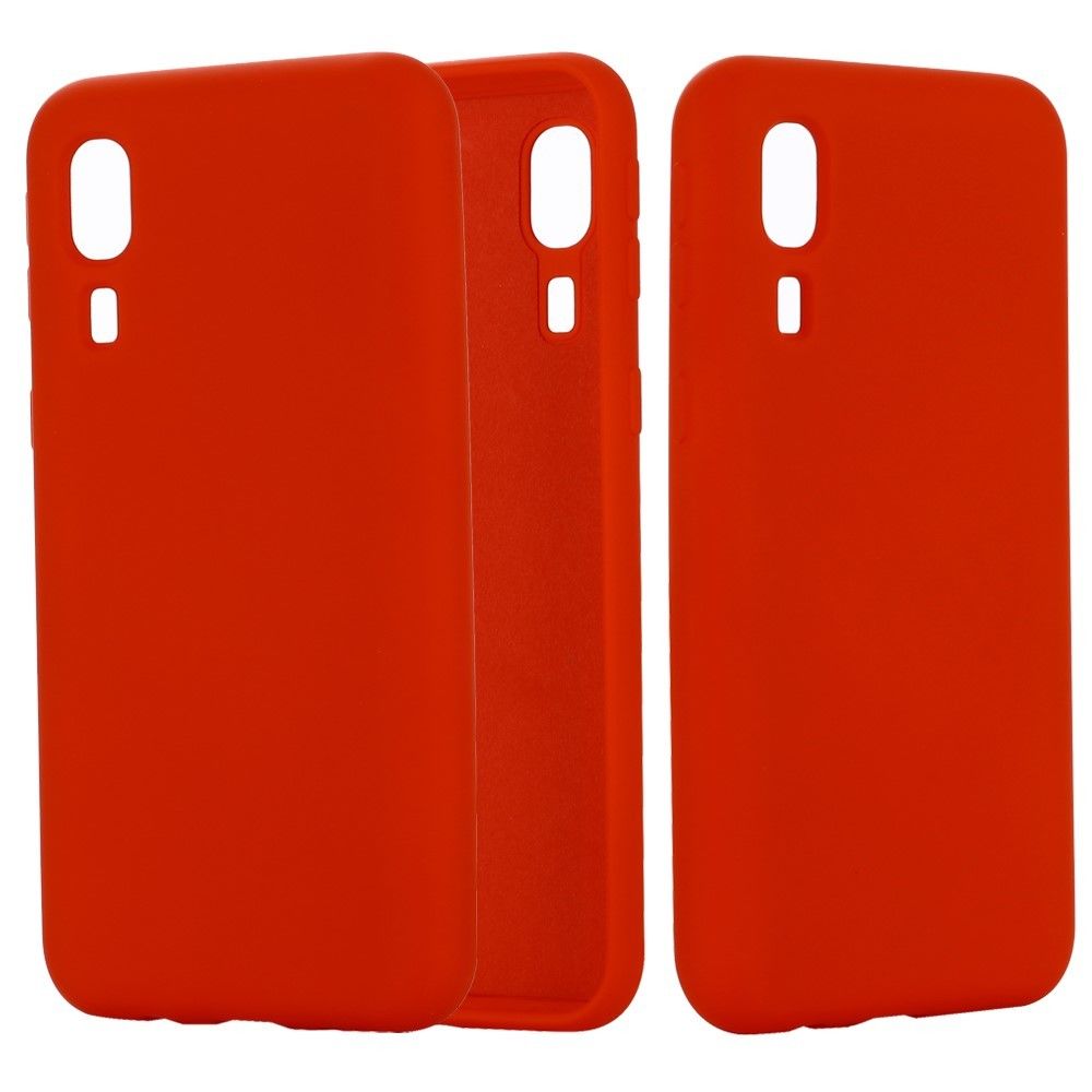 marque generique - Coque en silicone liquide rouge pour votre Samsung Galaxy A2 Core - Coque, étui smartphone