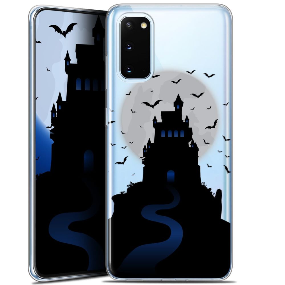 Caseink - Coque Pour Samsung Galaxy S20 (6.2 ) [Gel HD Collection Halloween Design Castle Nightmare - Souple - Ultra Fin - Imprimé en France] - Coque, étui smartphone