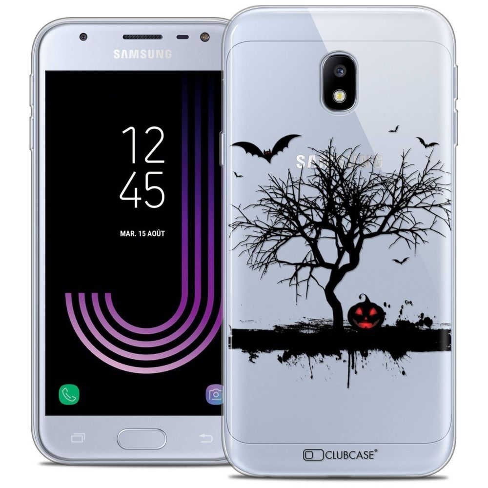 Caseink - Coque Housse Etui Samsung Galaxy J3 2017 J320 (5 ) [Crystal Gel HD Collection Halloween Design Devil's Tree - Souple - Ultra Fin - Imprimé en France] - Coque, étui smartphone