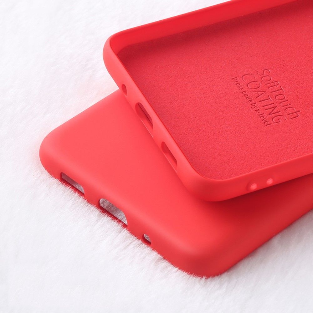 X-Level - Coque en silicone liquide antichoc souple rouge pour votre Samsung Galaxy S20 Plus - Coque, étui smartphone