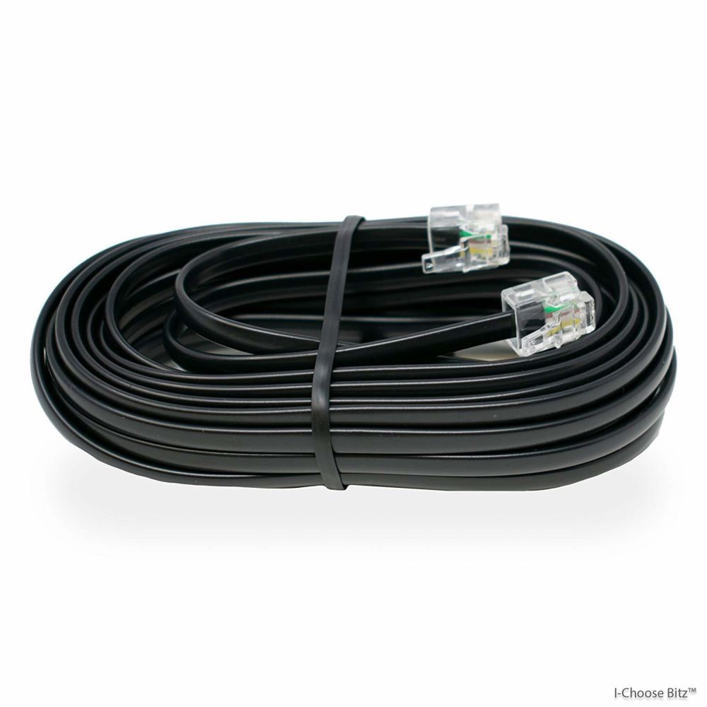 Ineck - INECK® Câble ADSL RJ11 - De qualité supérieure - 10 m noir - Accessoires Téléphone Fixe