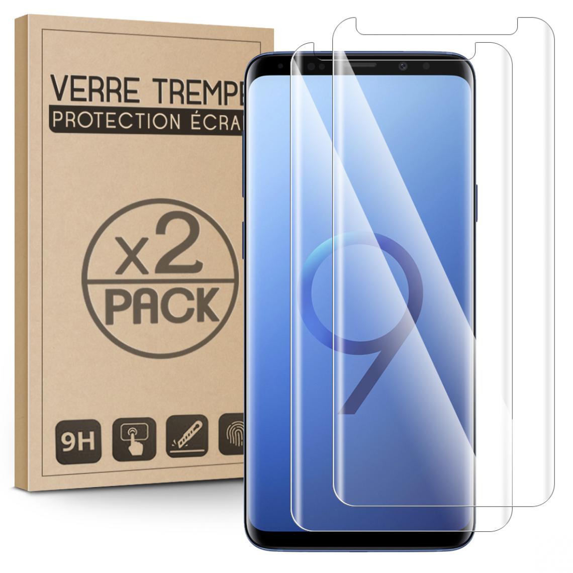 Karylax - [2 Pièces] Verre Trempé Protection Écran (Dureté 9H, 3D-Touch, 100% transparent) pour Smartphone Samsung Galaxy S9 [Pack x2] - Autres accessoires smartphone