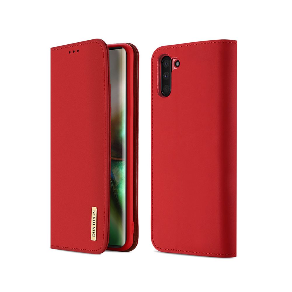 marque generique - Coque Etui en cuir haute qualité pour Samsung Galaxy S8 - Rouge - Coque, étui smartphone