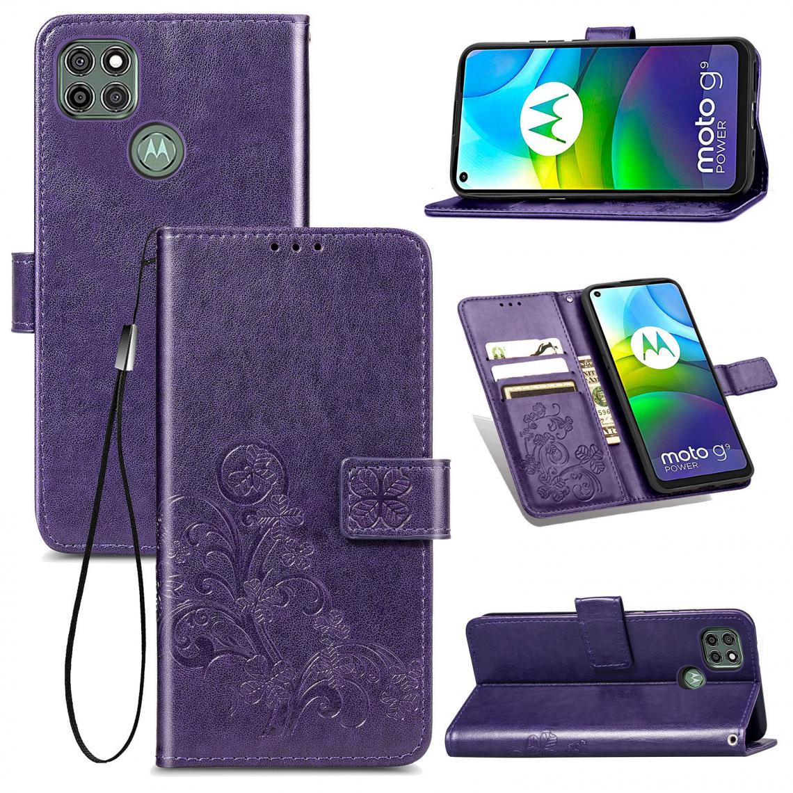 OtterBox - Moto G9 Power EU Housse Etui Coque de protection type portefeuille (lys) [Violet] - Coque, étui smartphone