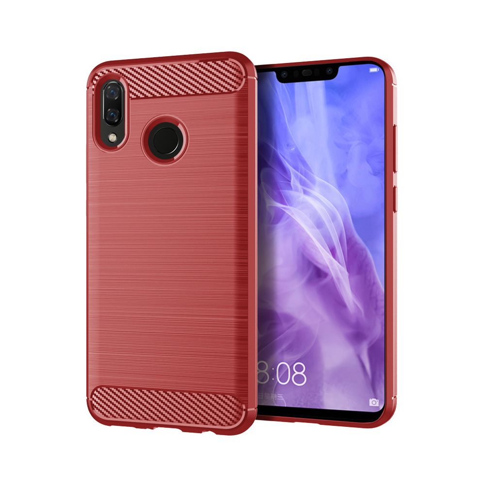 marque generique - Etui Coque de protection durable souple pour Huawei Nova 3 - Rouge - Autres accessoires smartphone