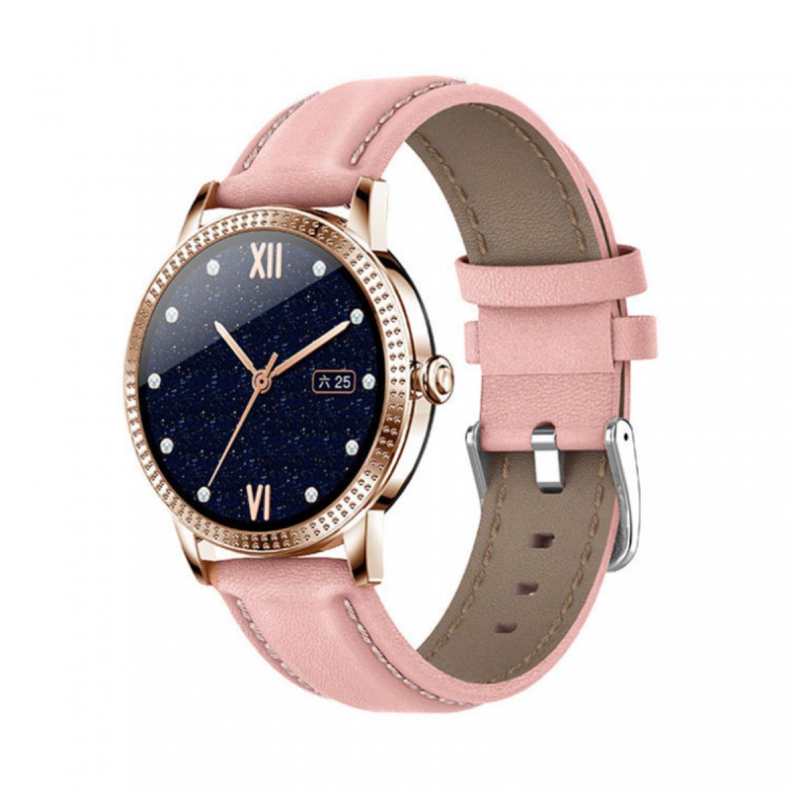 Chronotech Montres - Chronus Connected Watch Women, Smart Watch Man with Oximeter / Blood Pressure Monitor / Heart Rate Monitor(Rose) - Montre connectée