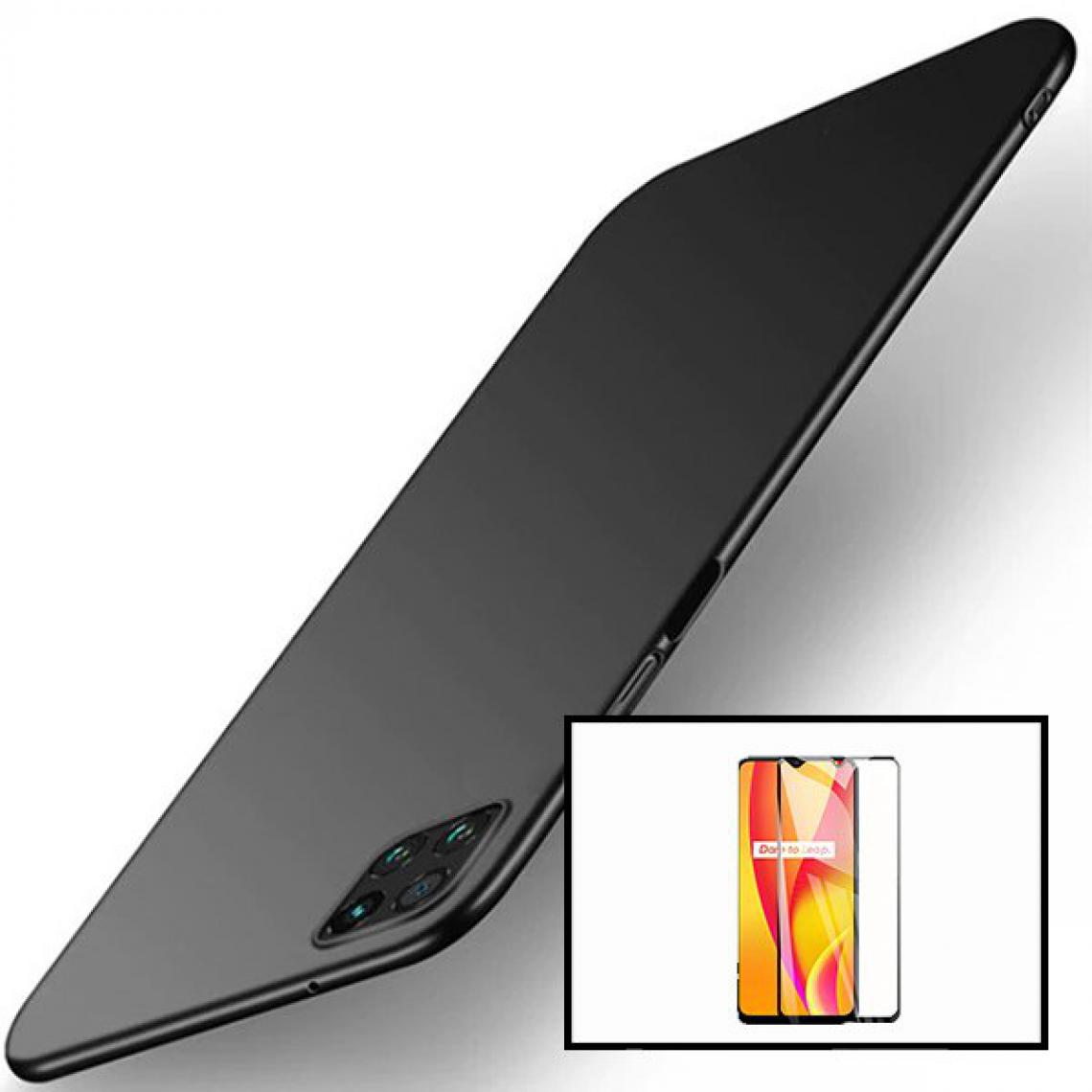 Phonecare - Kit Verre Trempé 5D Full Cover + Coque SlimShield - Oppo F17 - Noir - Coque, étui smartphone