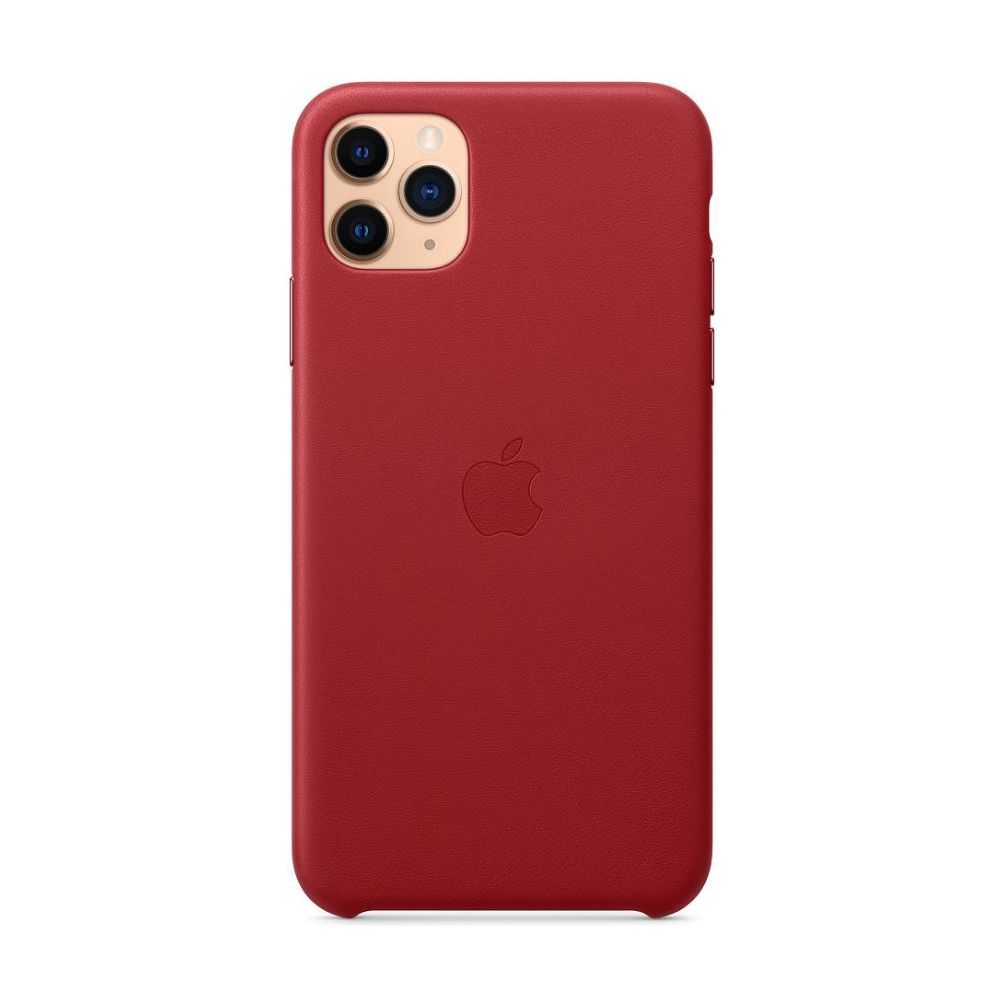 Apple - Coque en cuir pour iPhone 11 Pro Max - (PRODUCT)RED - Coque, étui smartphone