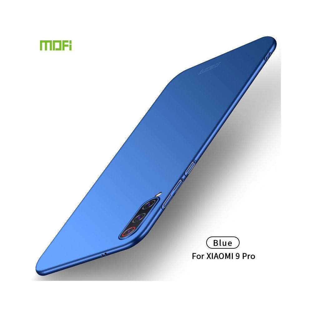 Wewoo - Coque Rigide Pour Xiaomi Mi 9 Pro Housse ultra fine PC dépoli Bleu - Coque, étui smartphone