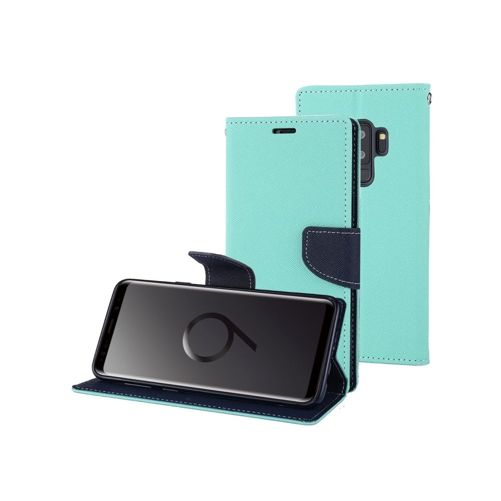 Wewoo - Housse Étui vert menthe pour Samsung Galaxy S9 + en cuir croisée horizontale avec fentes JOURNAL DE FANTAISIE MERCURE cartes et porte-monnaie support - Coque, étui smartphone