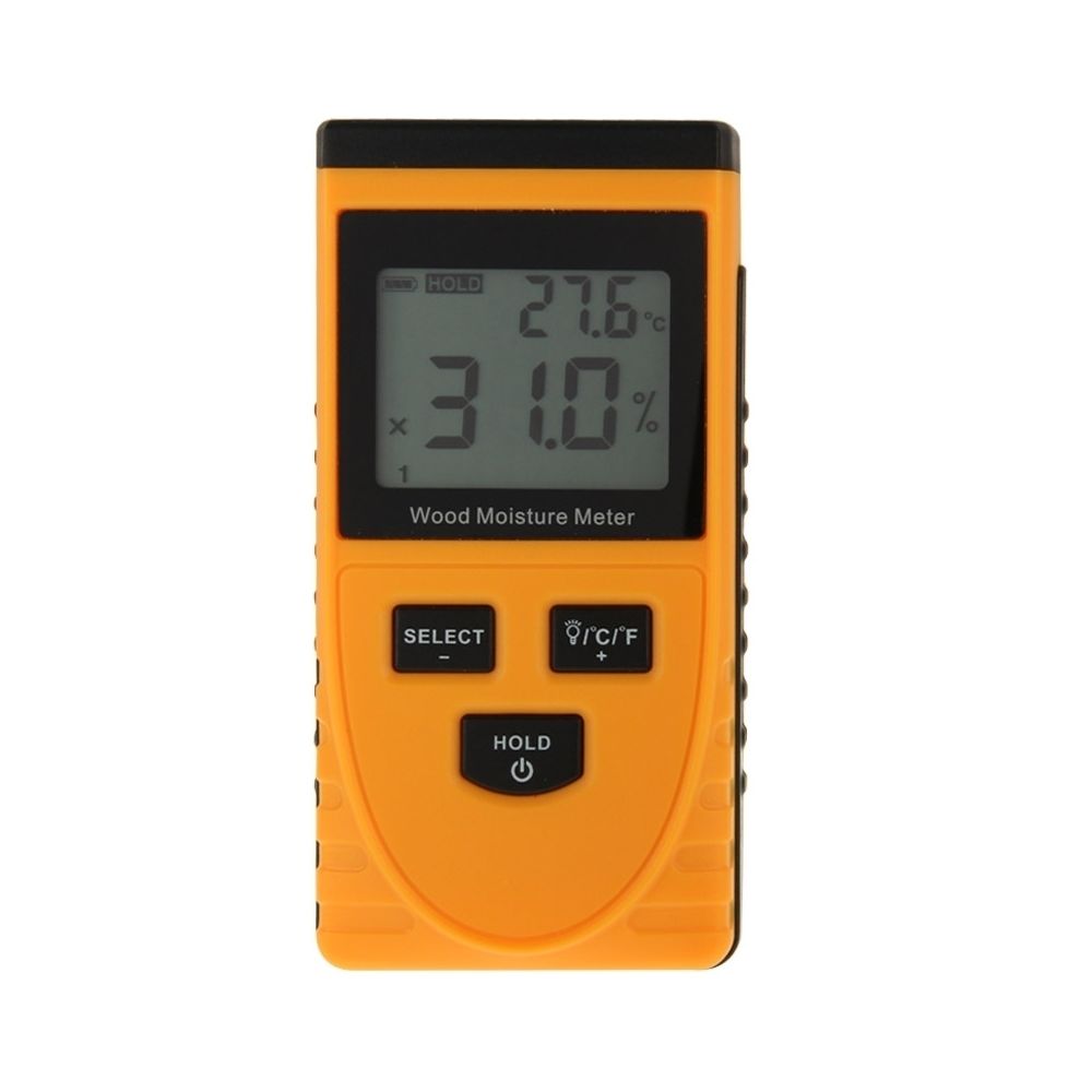 Wewoo - Détecteur d'humidité Orange Humidimètre numérique bois avec écran LCD - Détecteur connecté