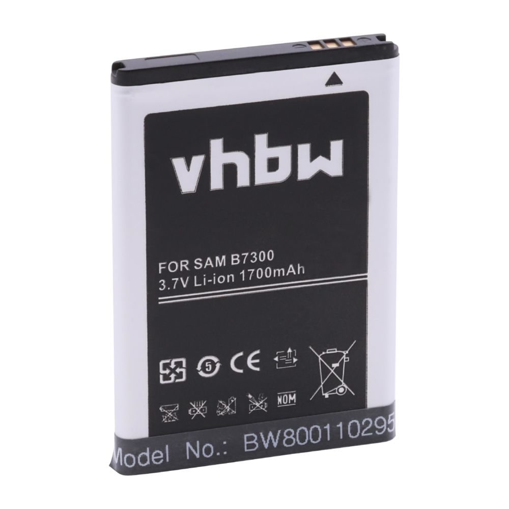 Vhbw - vhbw Li-Ion Batterie 1700mAh (3.7V) pour téléphone, smartphone Samsung Moment II, M910 comme EB504465VU, CPLD-69. - Batterie téléphone