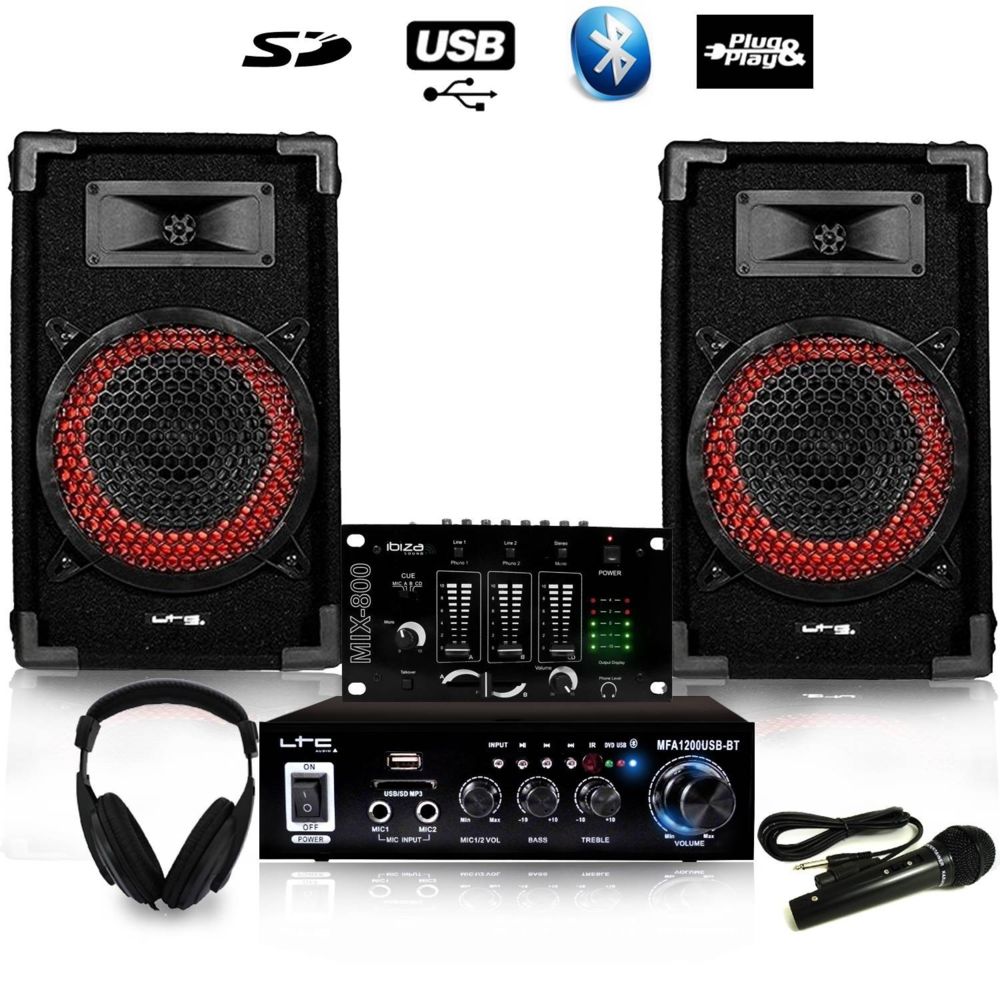 Ibiza Sound - Pack d'initiation 11-15 ans DJ-PLAYER 2 Bluetooth - Packs DJ