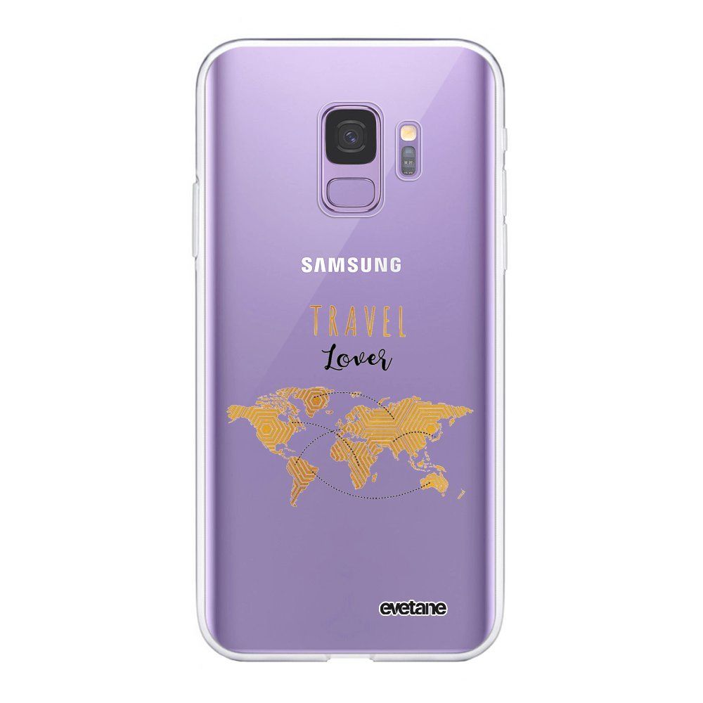Evetane - Coque Samsung Galaxy S9 souple transparente Travel Lover Motif Ecriture Tendance Evetane. - Coque, étui smartphone