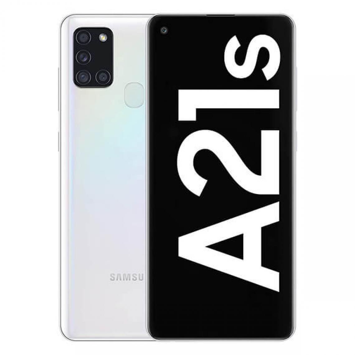 Samsung - Samsung Galaxy A21s 4Go/128Go Blanc Dual SIM A217 - Smartphone Android
