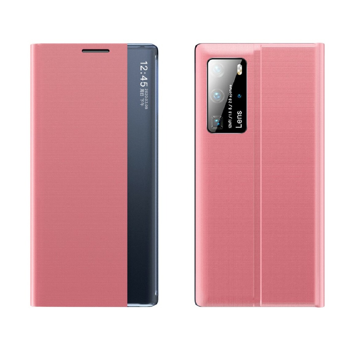 Other - Etui en PU fenêtre de visualisation flip auto-absorbé avec support rose pour votre Xiaomi Mi 10T 5G/Mi 10T Pro 5G - Coque, étui smartphone