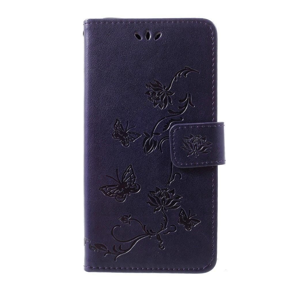 marque generique - Etui en PU fleur papillon violet foncé pour votre Samsung Galaxy S10 - Autres accessoires smartphone