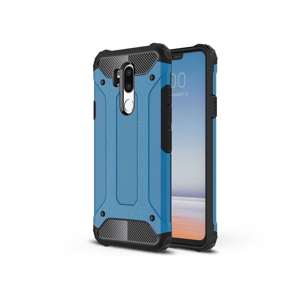 Wewoo - Coque renforcée bleu pour LG G7 ThinQ Full-Rugged TPU + PC Combinaison Couverture Arrière Cas - Coque, étui smartphone