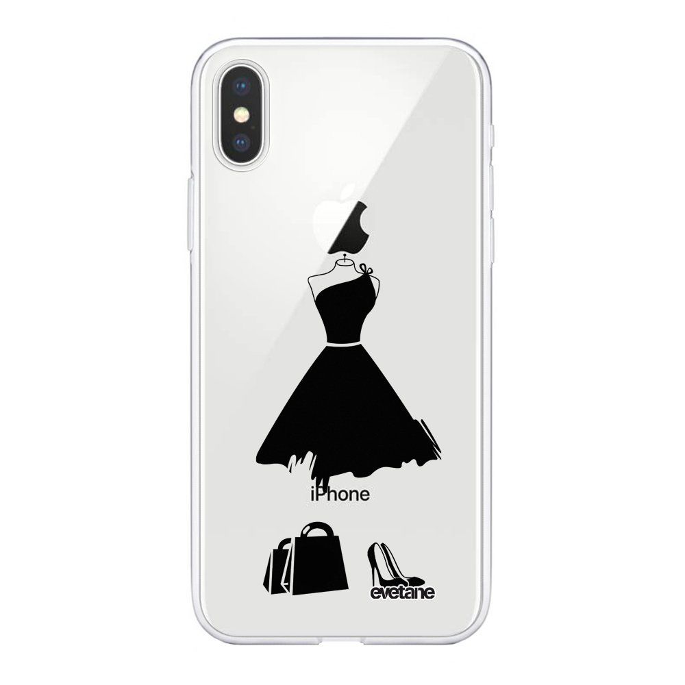 Evetane - Coque iPhone Xs Max 360 intégrale My little black dress Ecriture Tendance Design Evetane. - Coque, étui smartphone