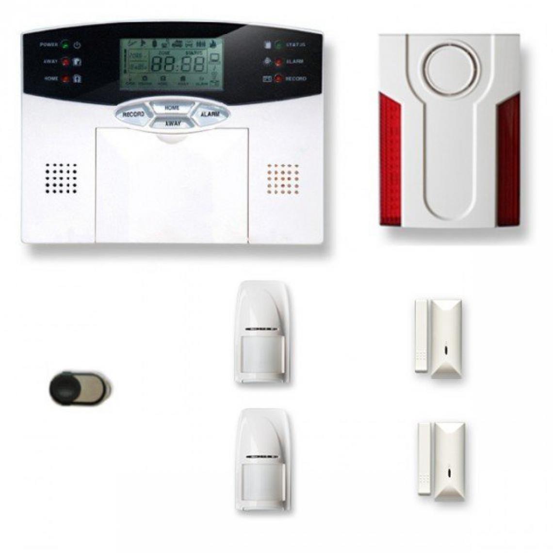Tike Securite - Alarme maison sans fil MN29 Compatible Box internet - Alarme connectée