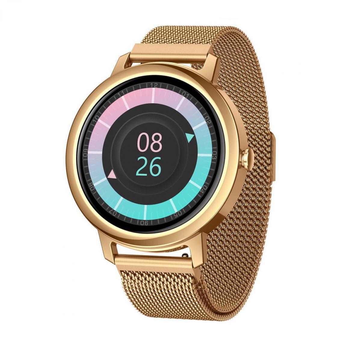 Chronotech Montres - Chronus S17 Smart Watch, MP3 Music Player, Bluetooth Call, Heart Rate Monitor, Sports Smart Watch, Male Woman Suitable for Android Ios Cell Phones(gold) - Montre connectée