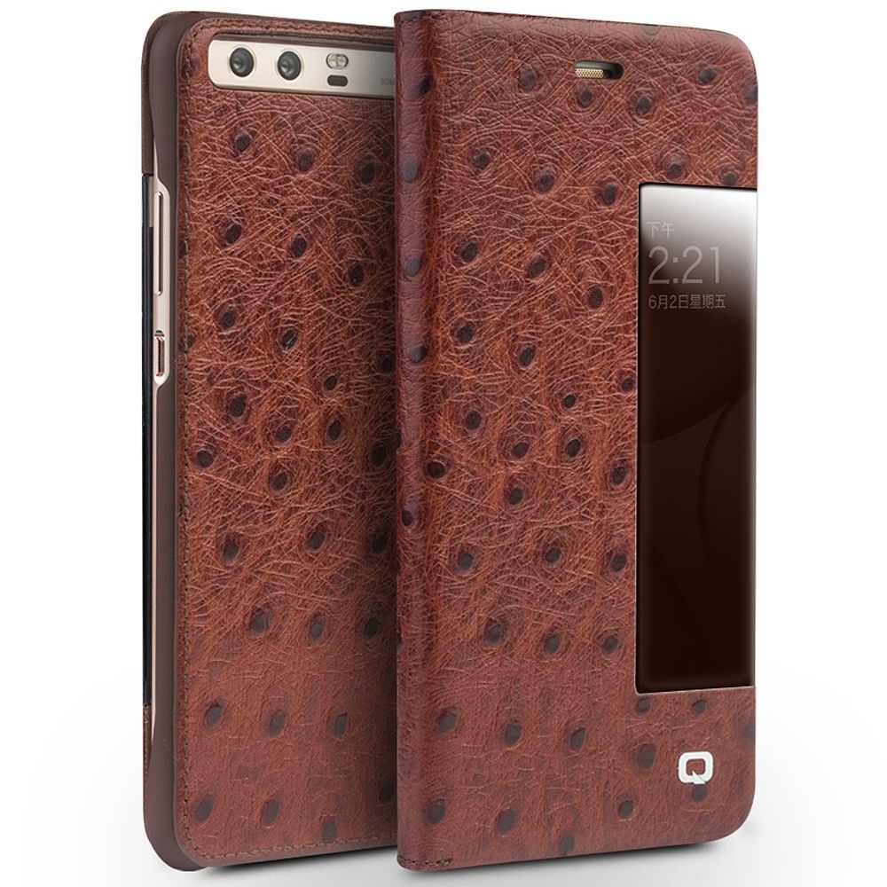 marque generique - Etui en cuir véritable pour Huawei P10 - Autres accessoires smartphone
