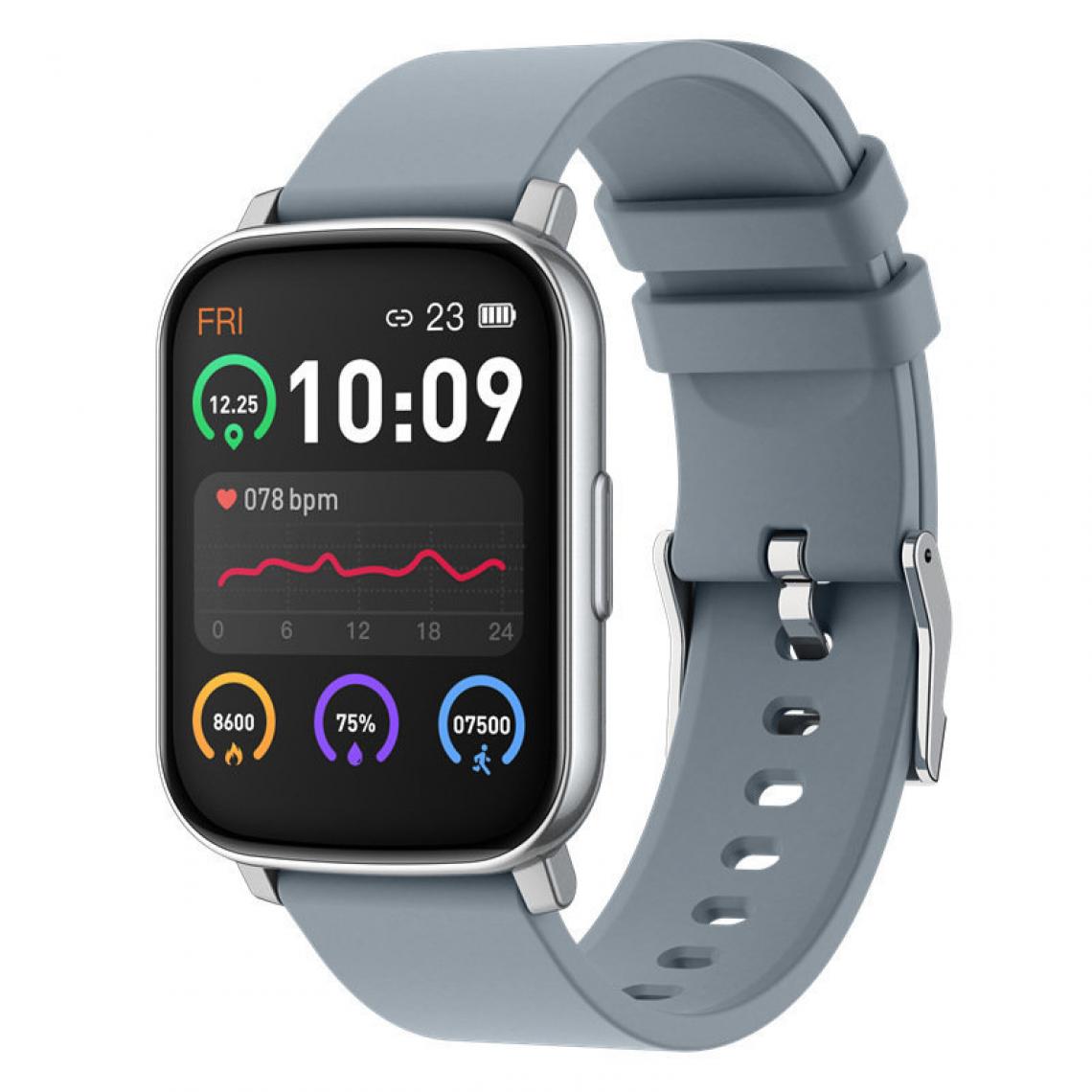 Chronotech Montres - Smart Watch Women Men, 1.65 inch Waterproof Smart Watch IP68 Smartwatch with Heart Rate Monitor(Blue) - Montre connectée