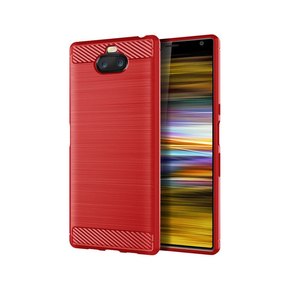marque generique - Etui Coque de protection durable souple pour Sony Xperia 10 Plus - Rouge - Autres accessoires smartphone