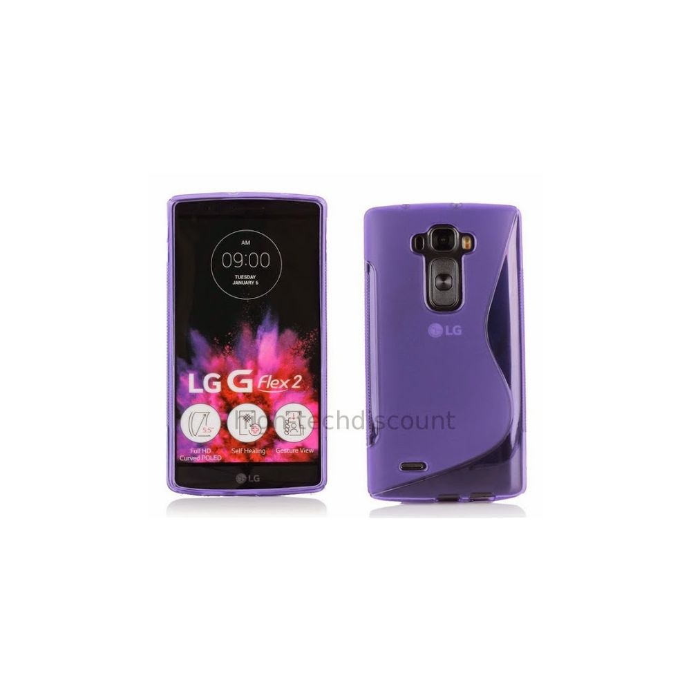 Htdmobiles - Housse etui coque pochette silicone gel fine pour LG G Flex 2 + film ecran - MAUVE - Autres accessoires smartphone