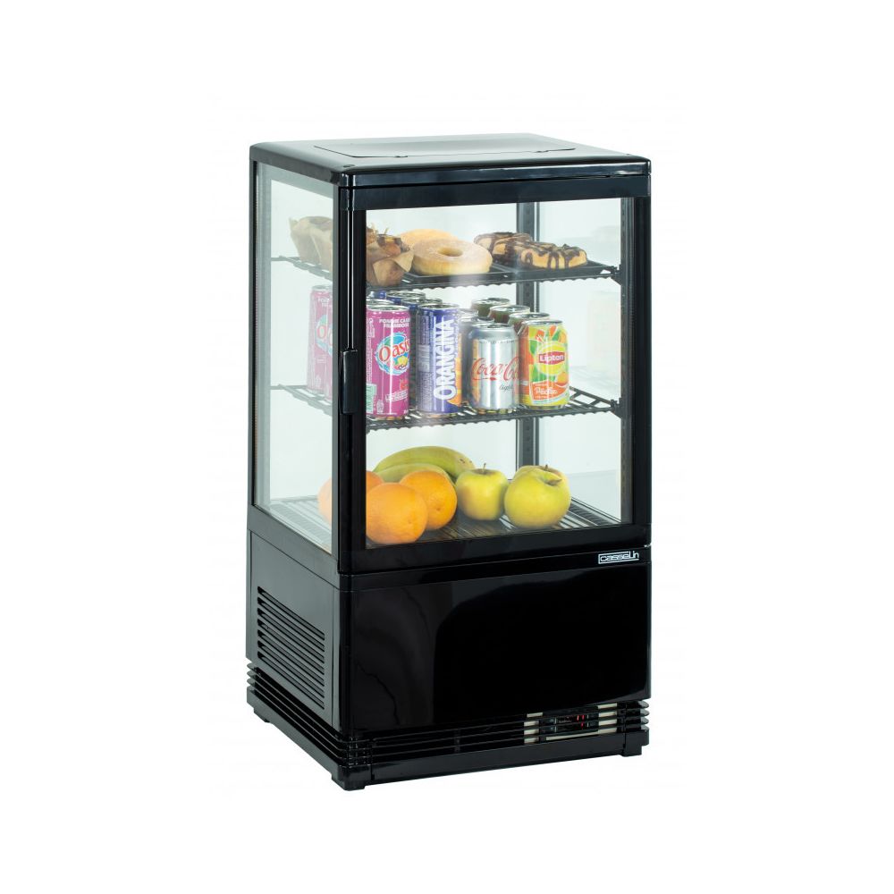 Casselin - Mini vitrine réfrigérée positive 58 L ou 98 L Noire - Casselin - R600a58425 - Réfrigérateur