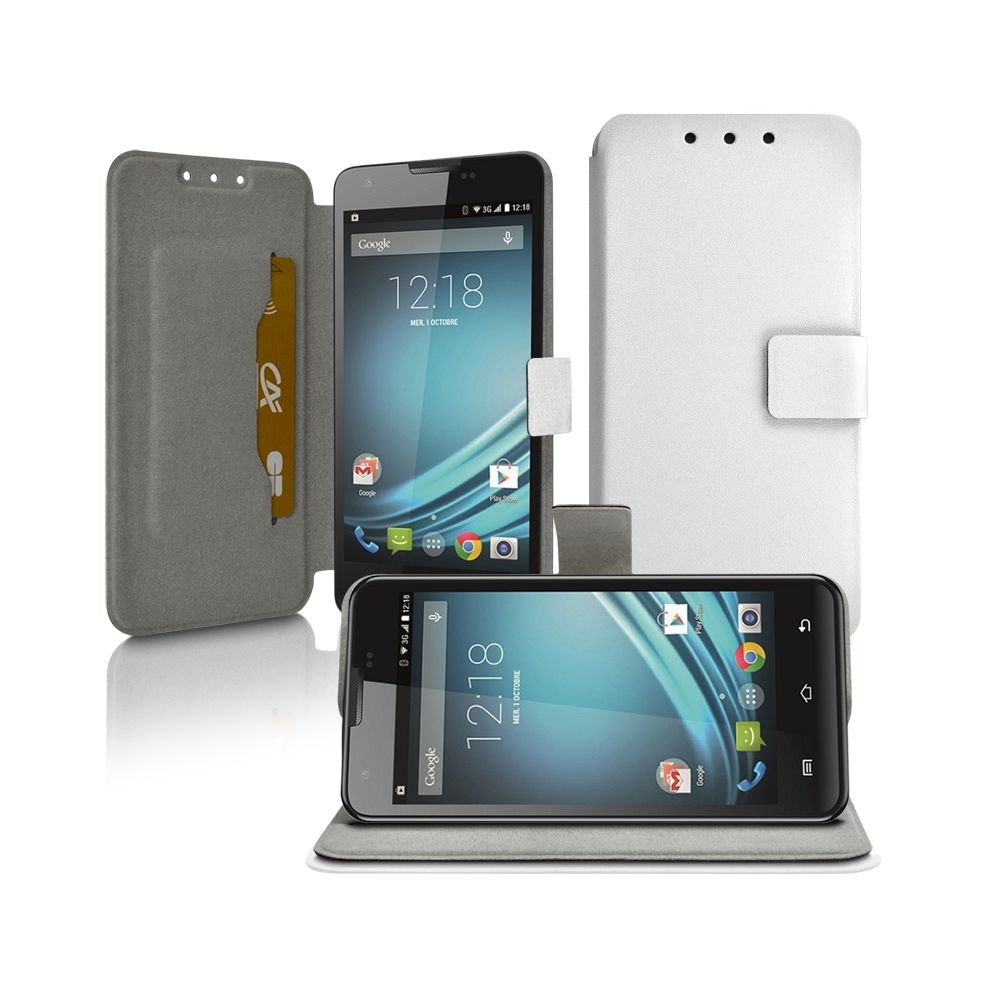 Karylax - Etui Porte-Carte Support Universel M Blanc pour Echo Wiz - Autres accessoires smartphone