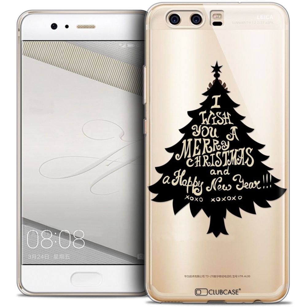 Caseink - Coque Housse Etui Huawei P10 [Crystal Gel HD Collection Noël 2016 Design XOXO Tree - Souple - Ultra Fin - Imprimé en France] - Coque, étui smartphone
