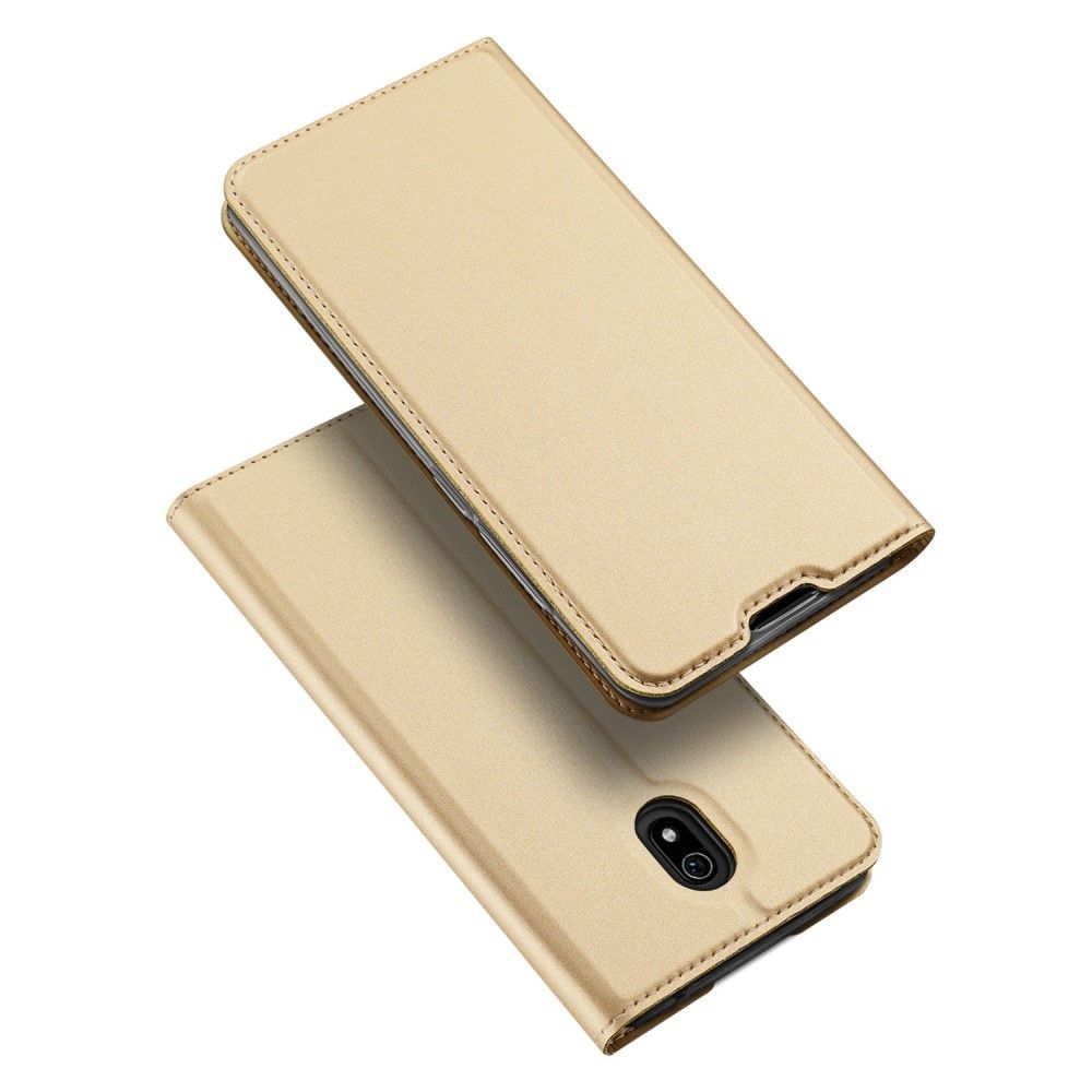 Dux Ducis - Etui en PU avec porte-carte or pour votre Xiaomi Redmi 8A - Coque, étui smartphone