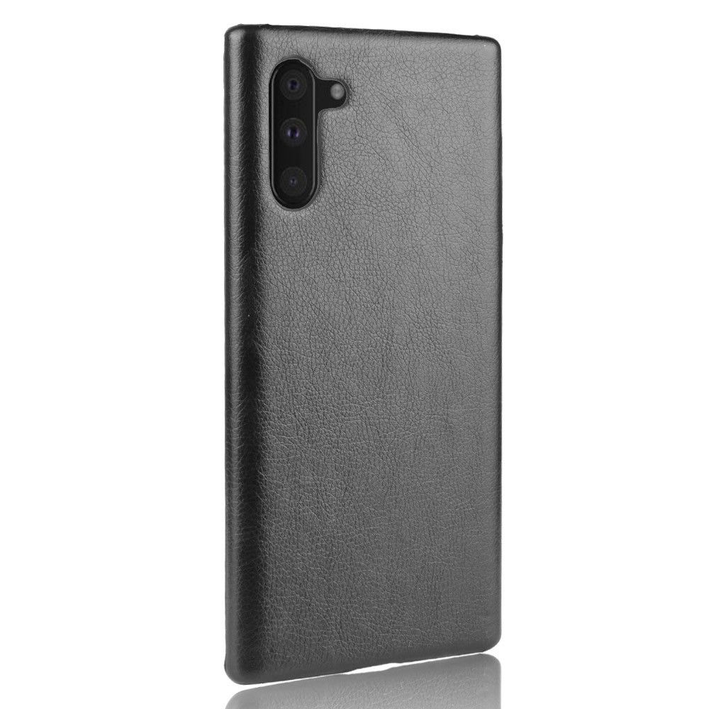 Wewoo - Coque Rigide antichoc Litchi PC + PU pour Galaxy Note10 Noir - Coque, étui smartphone