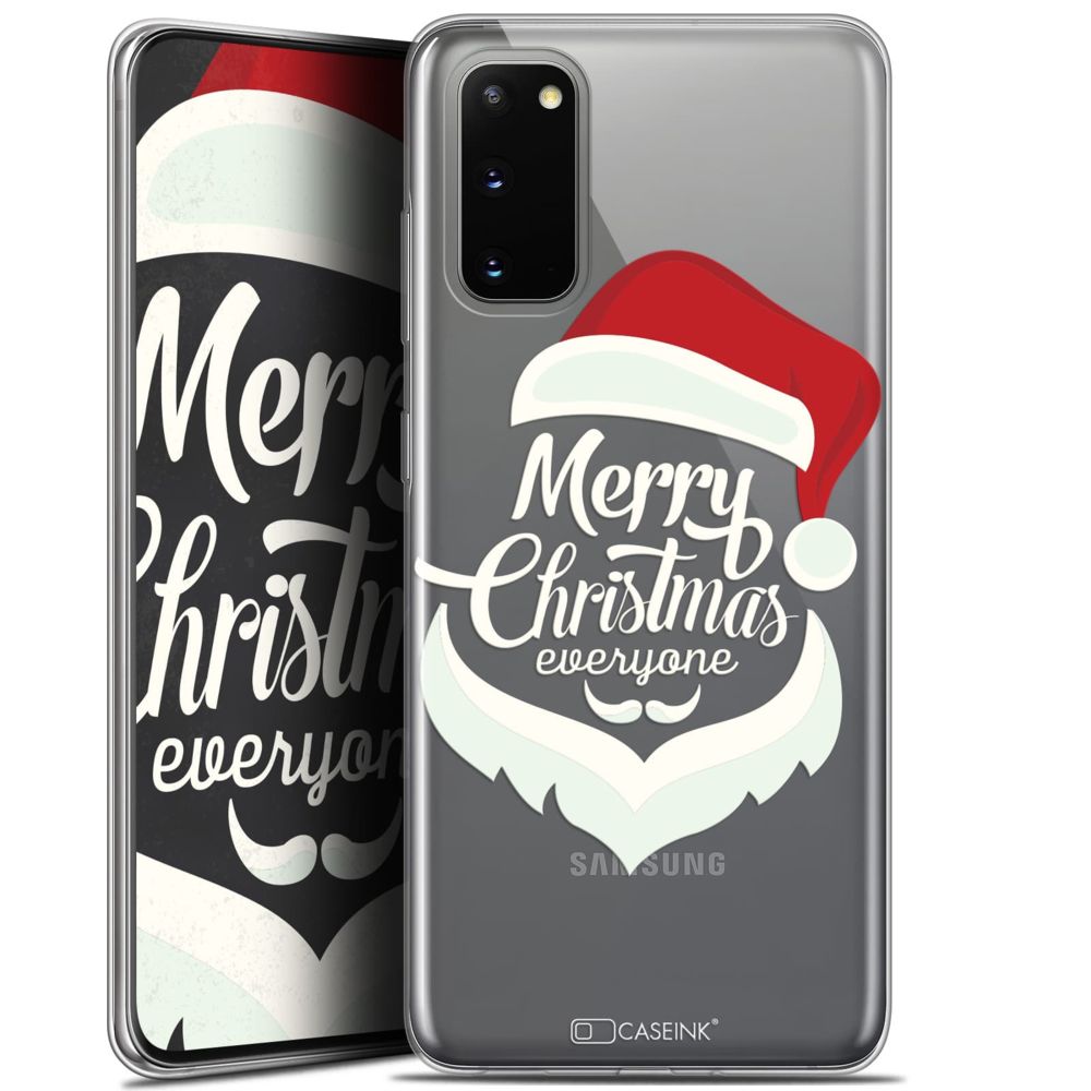 Caseink - Coque Pour Samsung Galaxy S20 (6.2 ) [Gel HD Collection Noël 2017 Design Merry Everyone - Souple - Ultra Fin - Imprimé en France] - Coque, étui smartphone