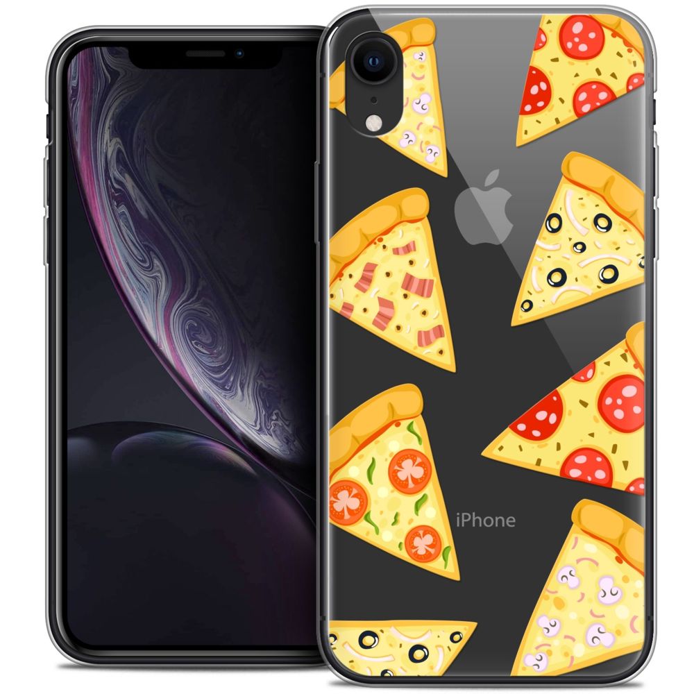 Caseink - Coque Housse Etui Apple iPhone Xr (6.1 ) [Crystal Gel HD Collection Foodie Design Pizza - Souple - Ultra Fin - Imprimé en France] - Coque, étui smartphone
