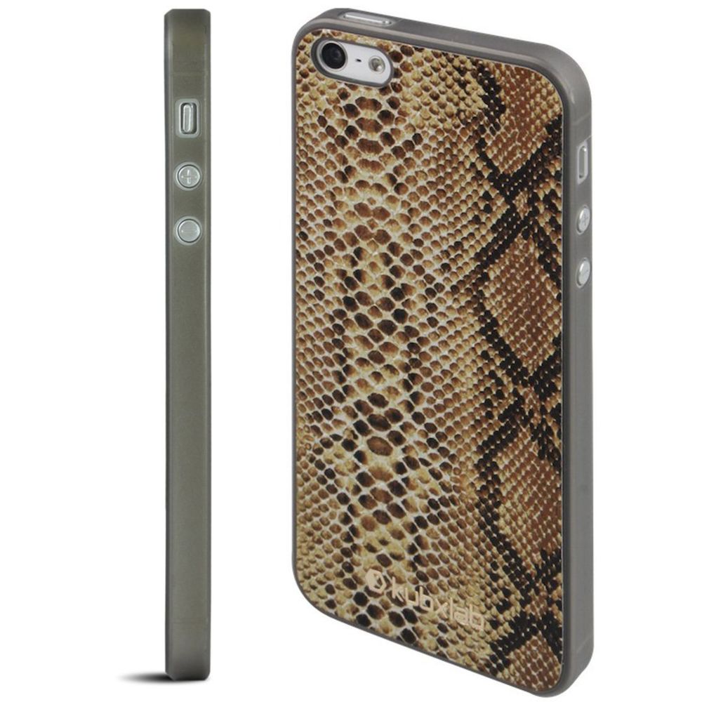 Kubxlab - Coque Kubxlab effet peau de serpent or iPhone 5 - Coque, étui smartphone