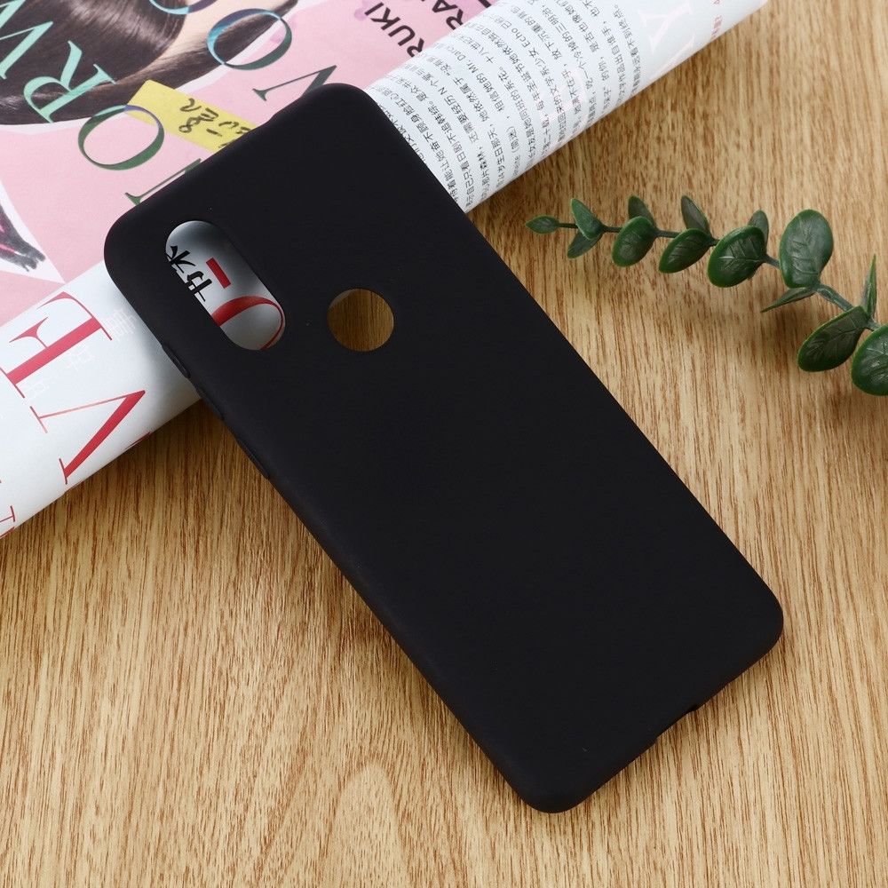 Wewoo - Coque Souple antichoc en silicone solide de couleur pour Motorola One Vision & P40 noir - Coque, étui smartphone